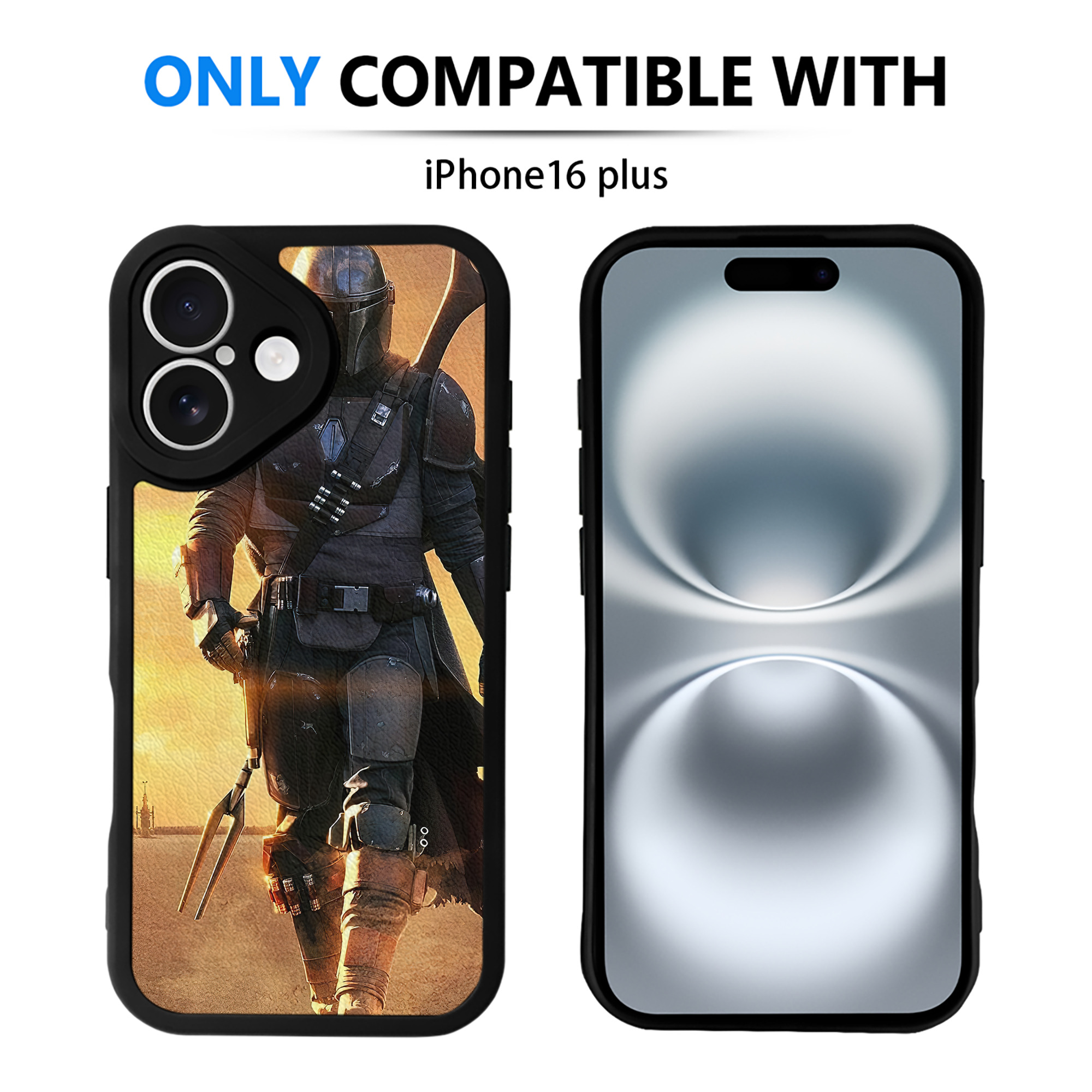 （画像用） スター・ウォーズ Star Wars 【iPhone 16シリーズ対応】シリコンスマホケース（レザー調） 材質：シリコン